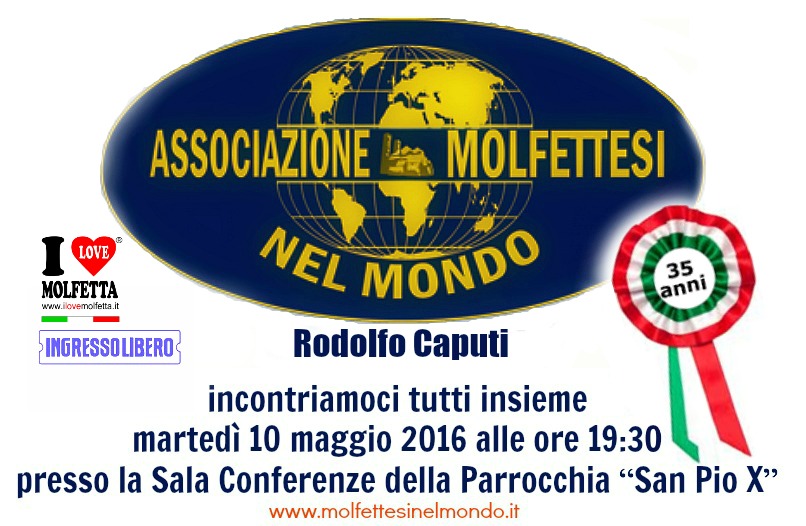 L�Associazione Molfettesi nel Mondo chiama a raccolta i suoi figli