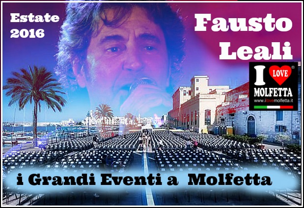 Fausto Leali a Molfetta: evento gratuito