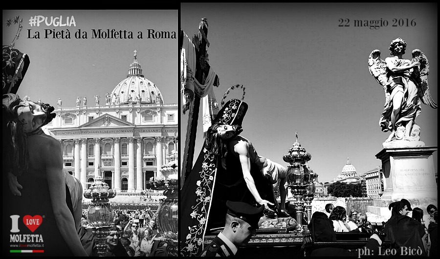 Oltre 1500 persone, partiti da Molfetta per Roma, in pellegrinaggio con la Pieta'