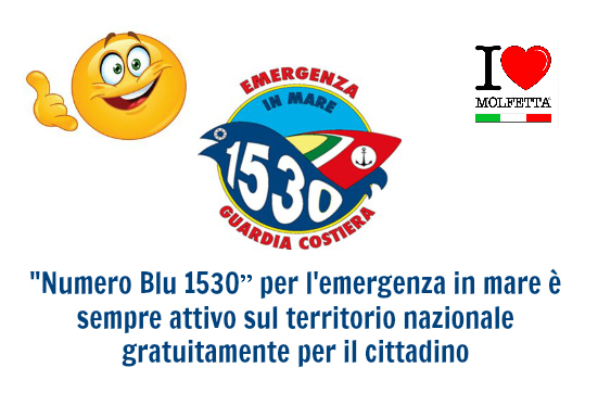 Per le tue emergenze in mare chiama il 1530