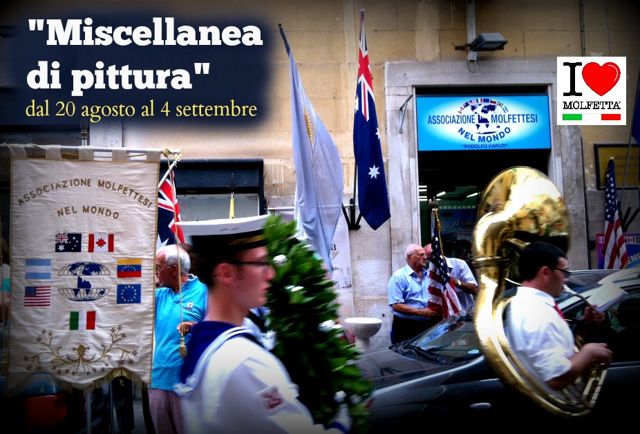 Miscellanea di pittura presso l'associazione Molfettesi nel Mondo