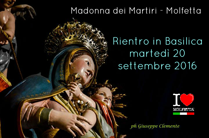 Rientro in Basilica: martedi' 20 settembre