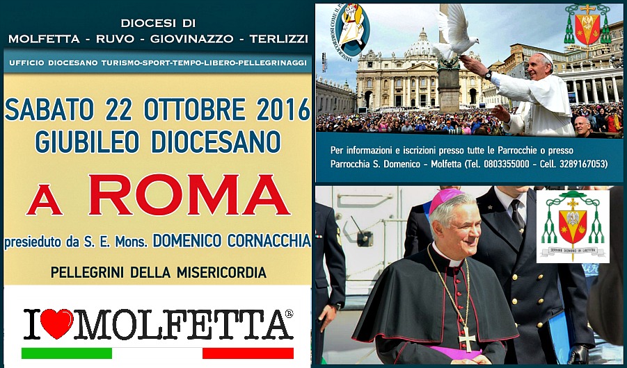 Pellegrinaggio giubilare a Roma presieduto da Mons. Cornacchia