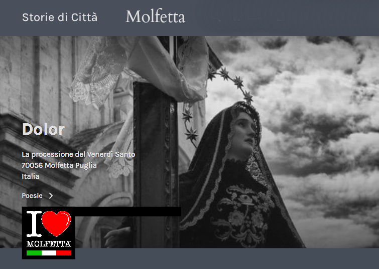 Una poesia ispirata dalla processione del Venerdi' Santo