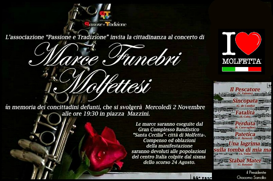 Concerto di marce funebri a Molfetta