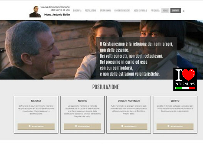 Rinnovato il sito web della Postulazione don Tonino