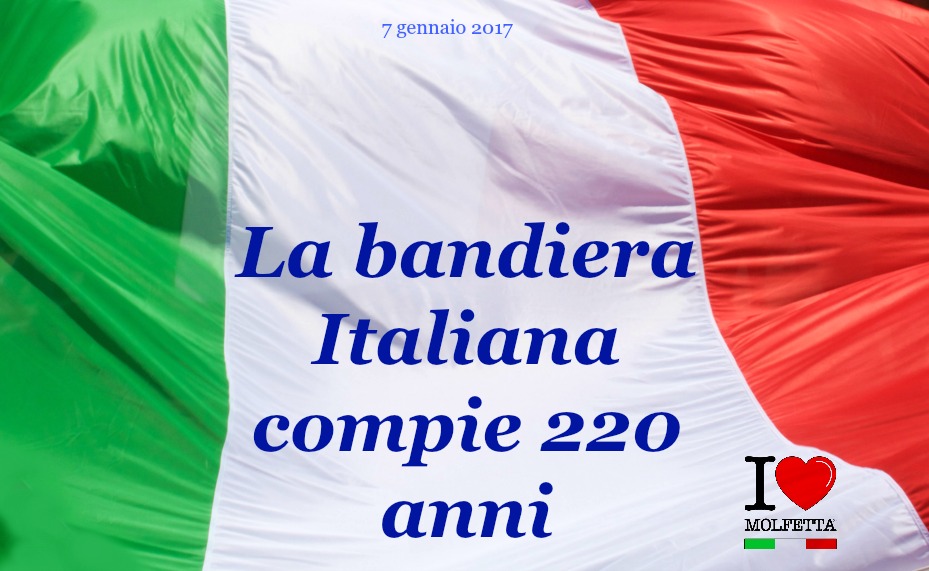 La bandiera italiana compie 220 anni