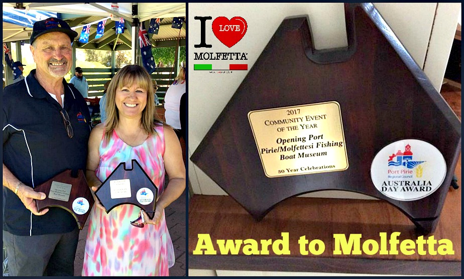 Award to Molfetta: Australian Day 2017 Port Pirie