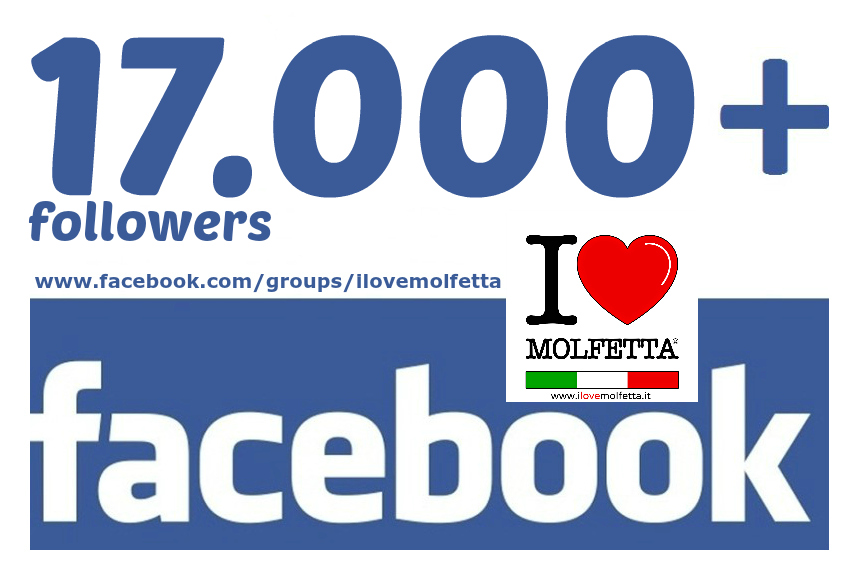 Oltre 17mila followers nel gruppo Facebook I Love Molfetta