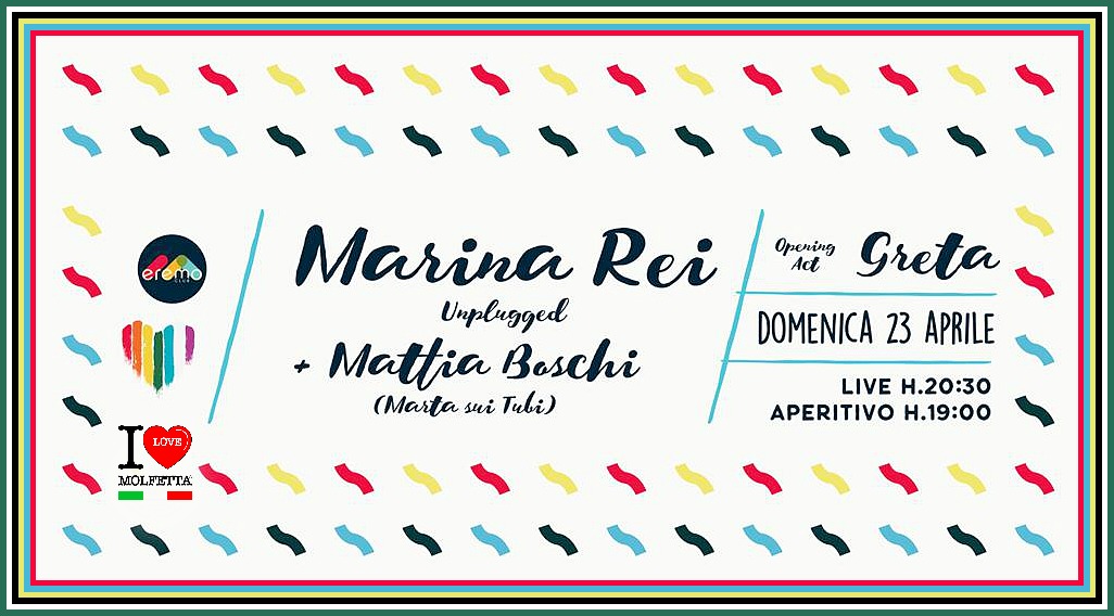 Marina Rei unplugged all'Eremo Club di Molfetta