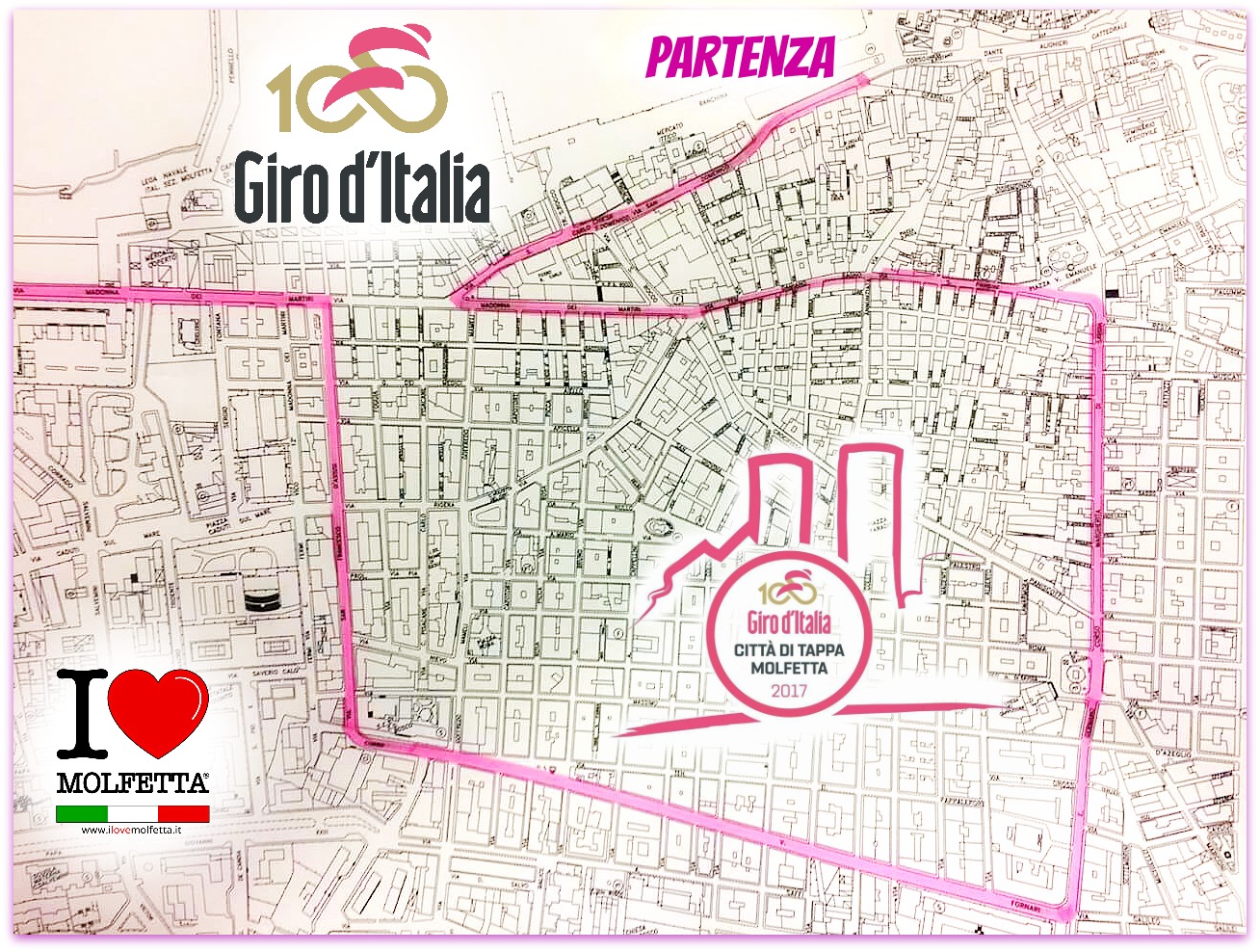 Parte da Molfetta il giro d'Italia 2017