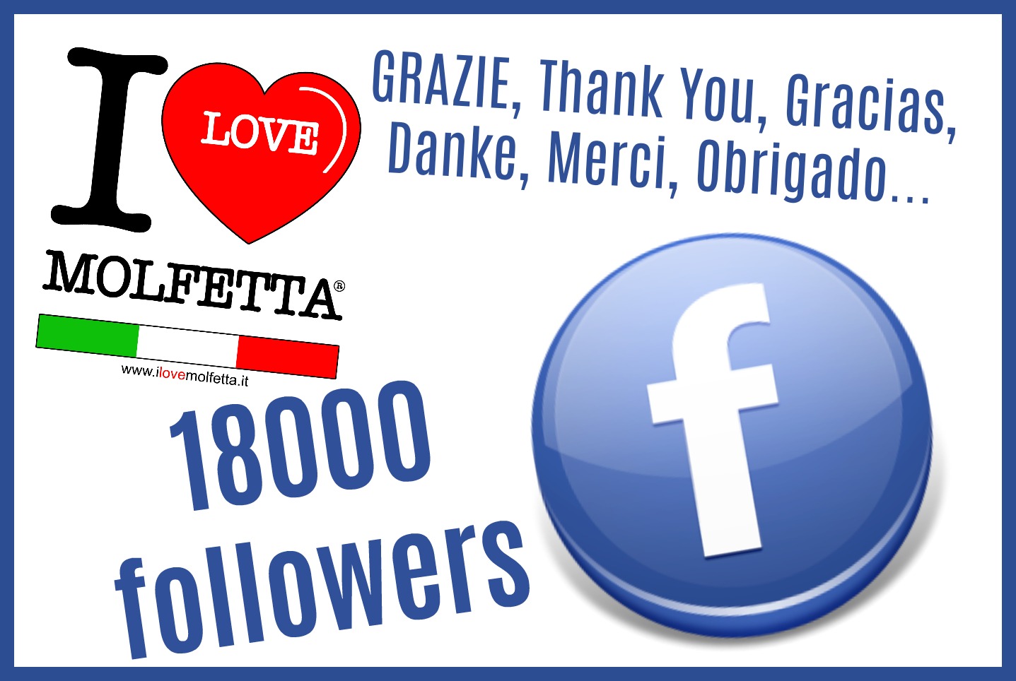 #ilovemolfetta supera i 18000 followers
