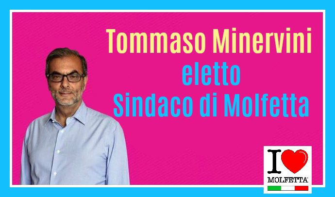 Auguri al nuovo Sindaco di Molfetta: Tommaso Minervini