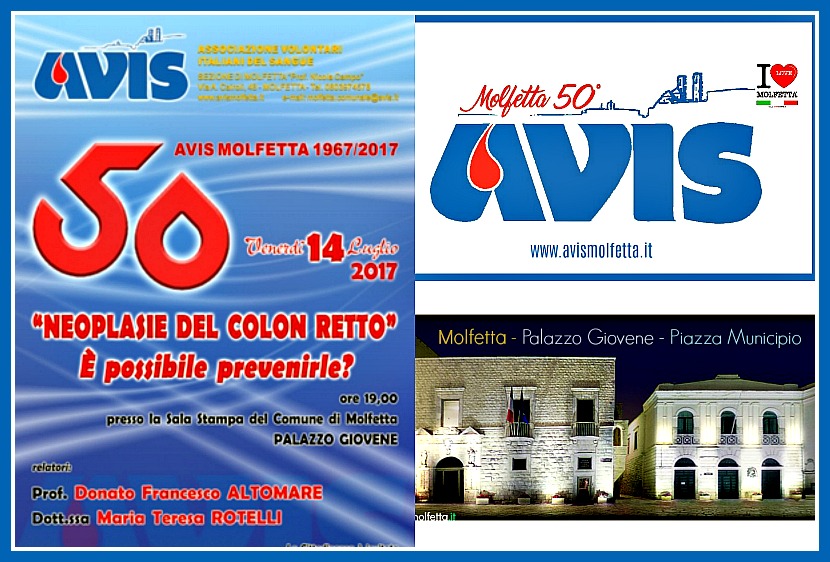 Conferenza dell'AVIS Molfetta: Neoplasie del colon retto