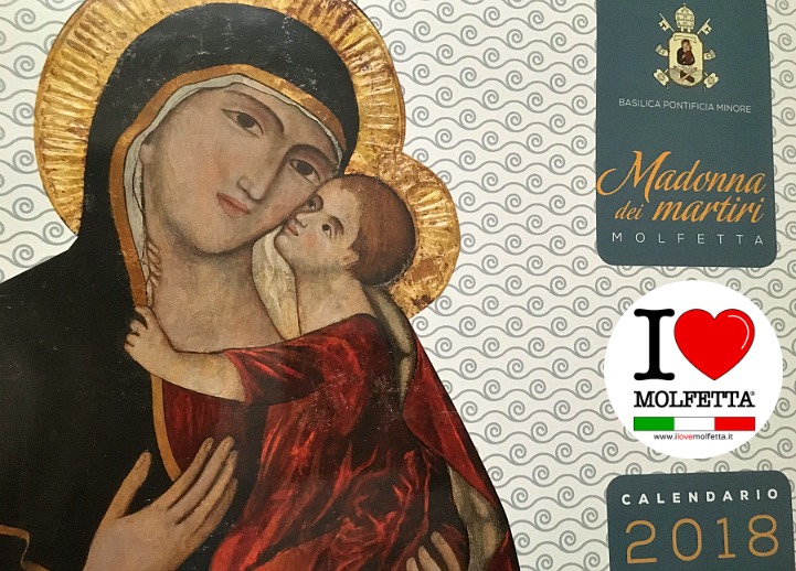 Il calendario 2018 dedicato alla Madonna dei Martiri