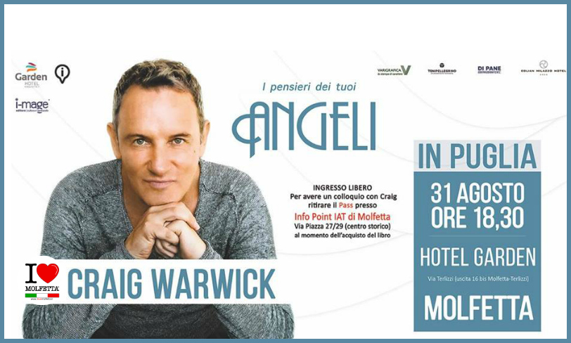 Poche ore all�  incontro con Craig Warwick a Molfetta