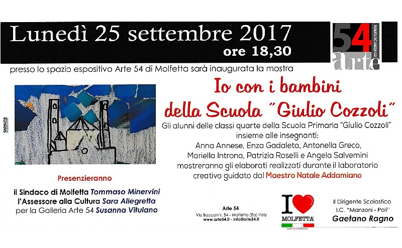 La mostra: io con i bambini della scuola