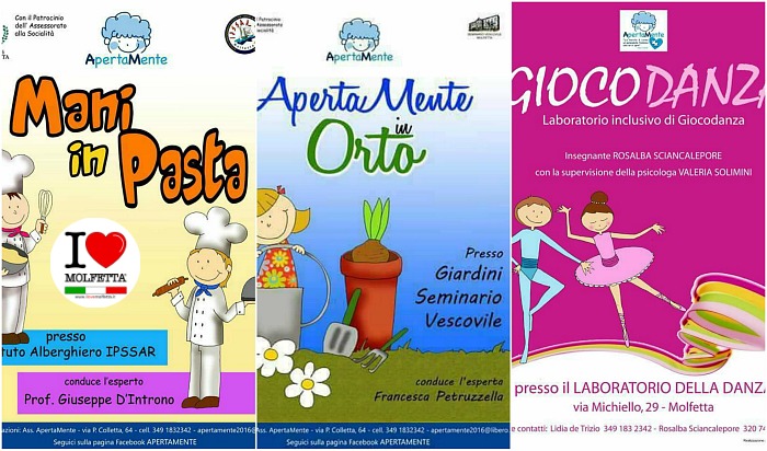 Apertamente: Mani in pasta, giochi e laboratori
