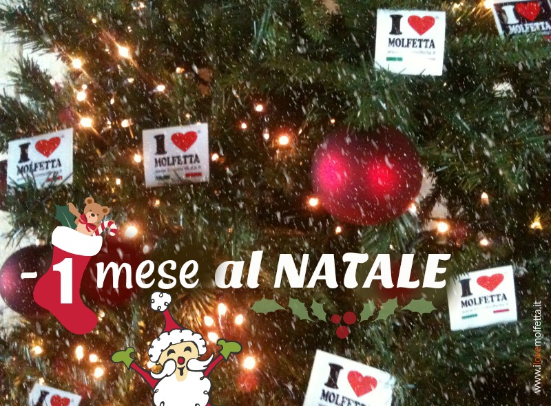 Solo un mese al Natale ... #welcometomolfetta