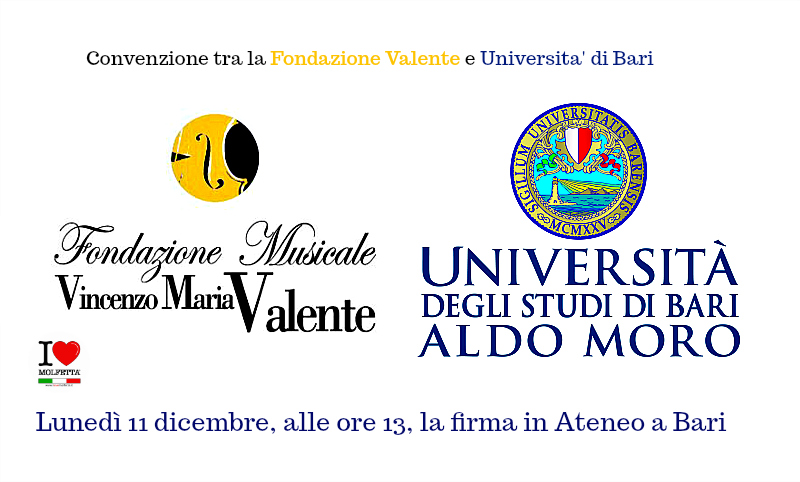Convenzione tra la Fondazione Valente e Universita' di Bari
