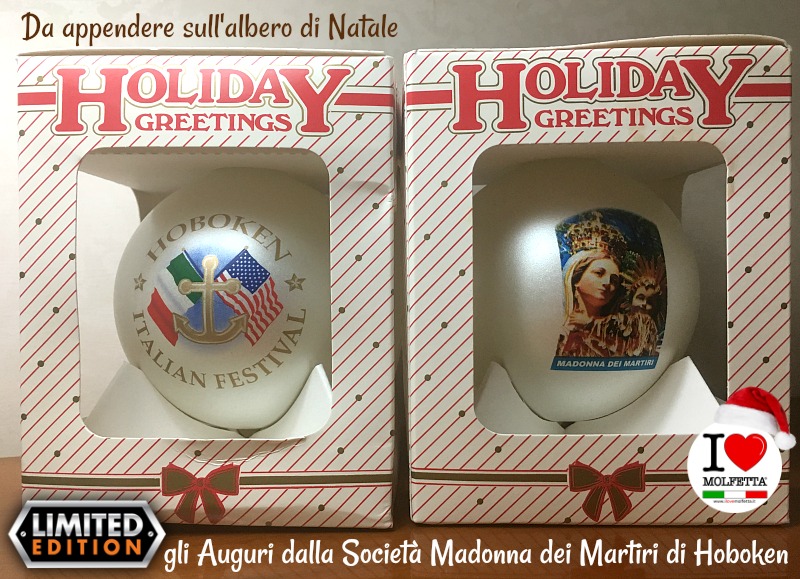 Gli auguri dalla Societa' Madonna dei Martiri di Hoboken