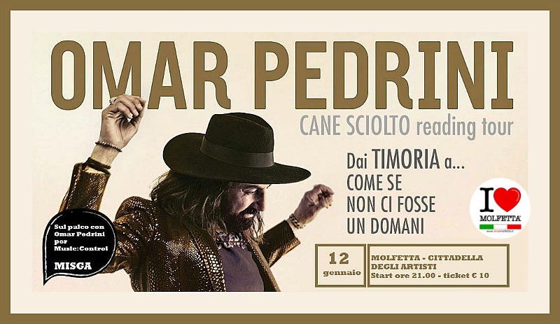 Omar Pedrini Live alla Cittadella degli Artisti a Molfetta