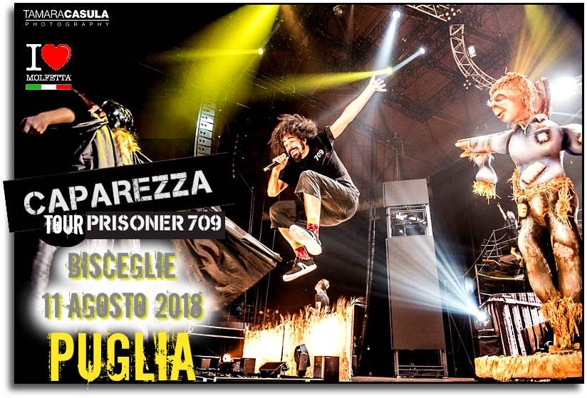 Caparezza fara' tappa a Bisceglie con Prisoner 709 Tour