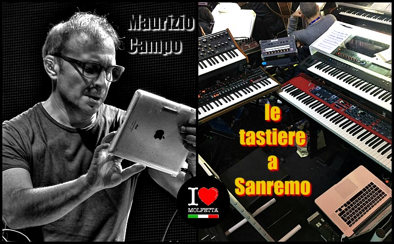 Maurizio Campo e le sue tastiere a Sanremo