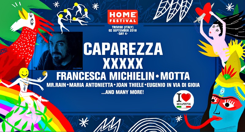 Caparezza, il 2 settembre: Home Festival Treviso