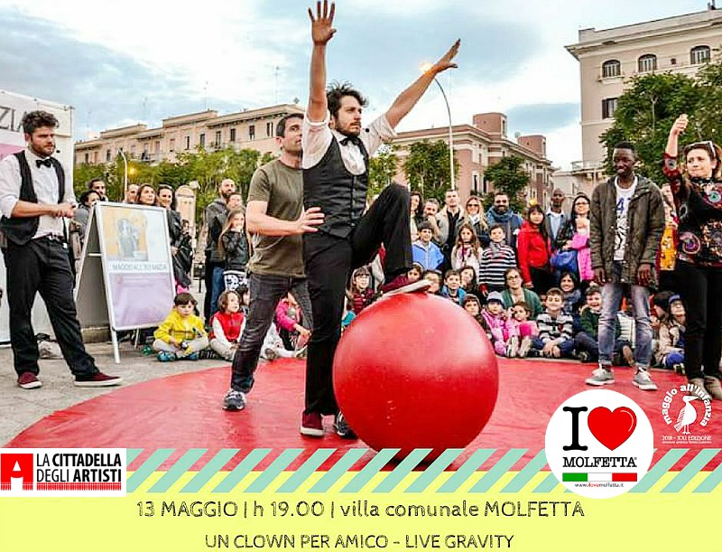 A Molfetta Live Gravity: uno spettacolo di equilibrismo e giocoleria 