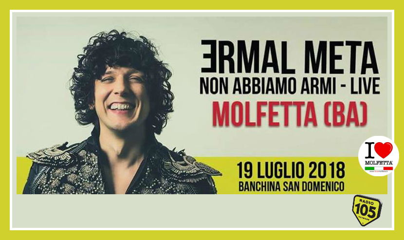 Ermal Meta in concerto a Molfetta