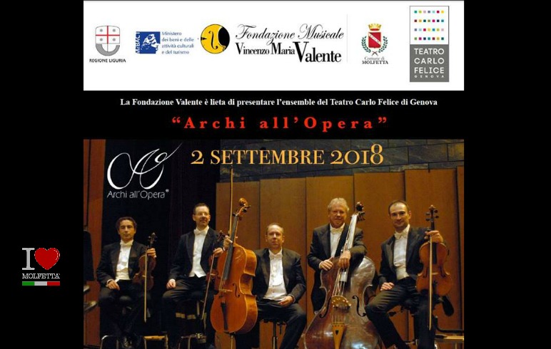 A Molfetta gli archi del Teatro Carlo Felice di Genova