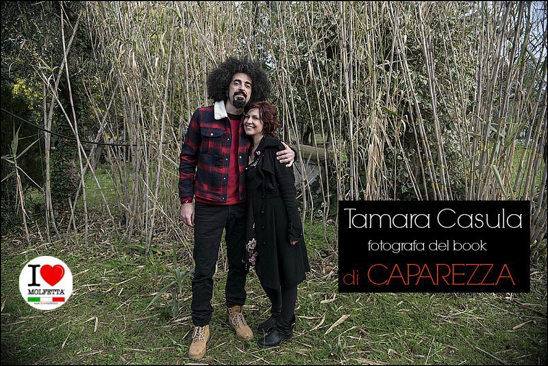 Tamara Casula la fotografa ufficiale del book di Caparezza