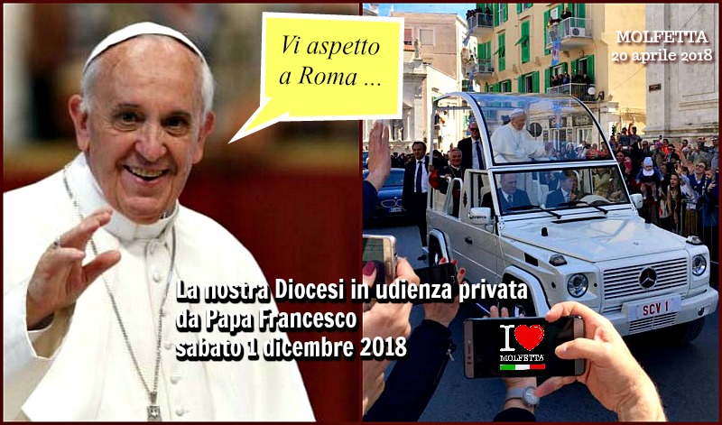 La nostra Diocesi in udienza privata da Papa Francesco