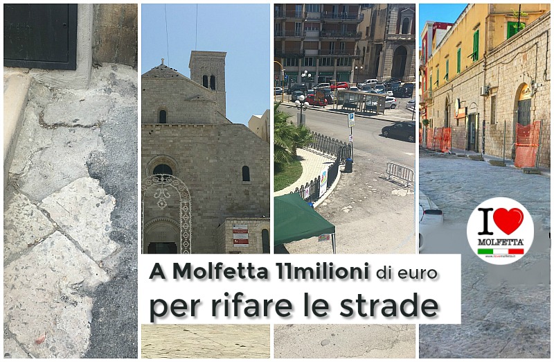 A Molfetta 11milioni di euro per rifare le strade