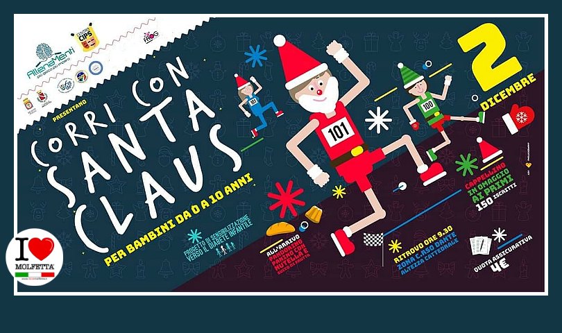 A Molfetta corri con Santa Claus