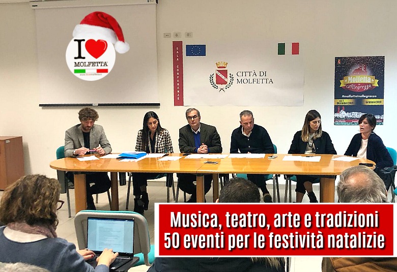 A Molfetta 50 eventi per festeggiare il Natale 