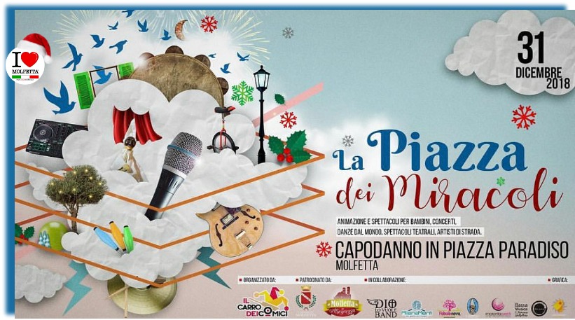 A Molfetta Capodanno in piazza Paradiso