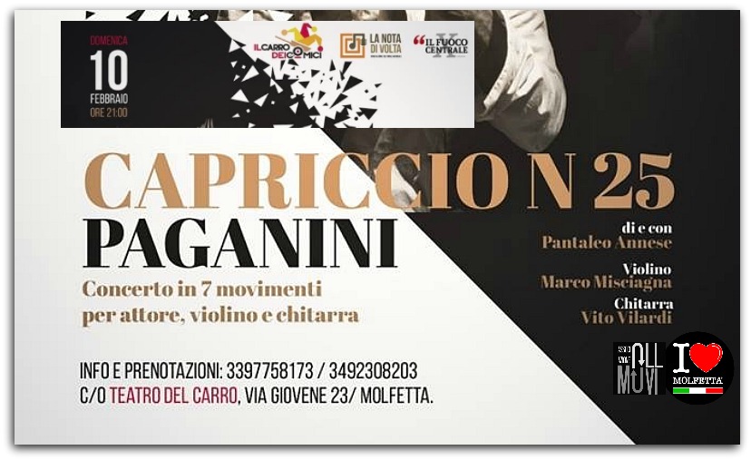 A Molfetta lo spettacolo dedicato a Niccolo' Paganini