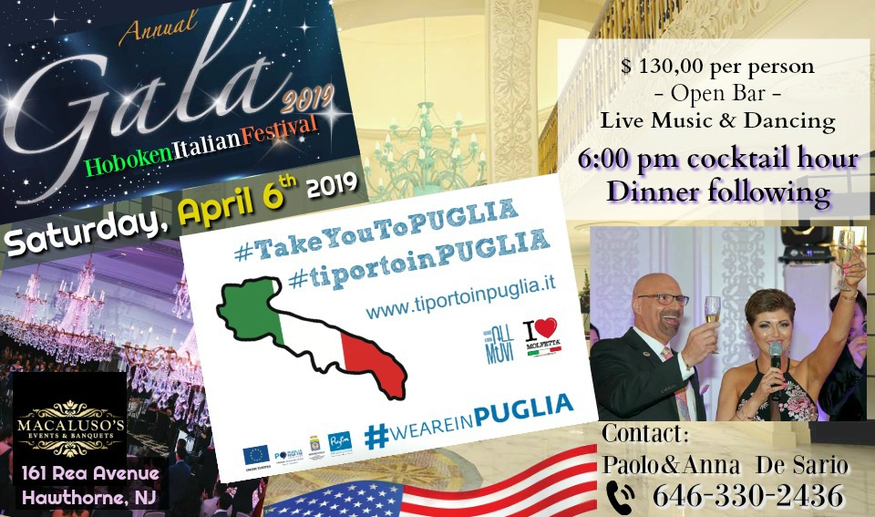 Gala' Annuale dei pugliesi in America: il Dinner Dance