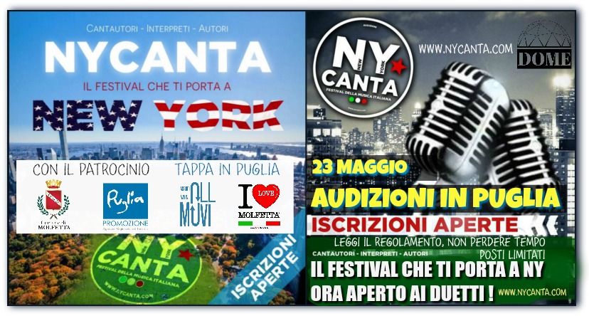 La tappa pugliese NYCanta patrocinata dal Comune di Molfetta