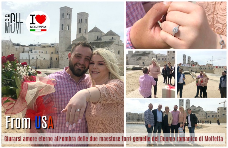 Promessa di matrimonio dagli USA a Molfetta