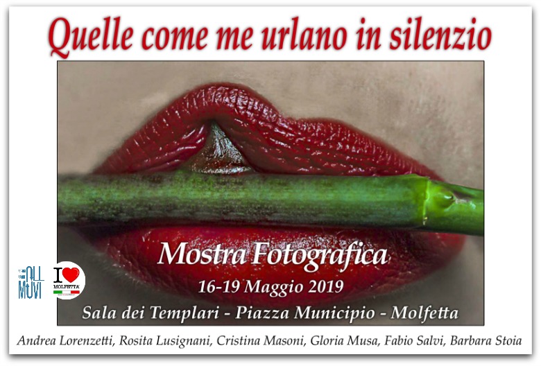 Quelle come me urlano in silenzio: mostra fotografica a Molfetta