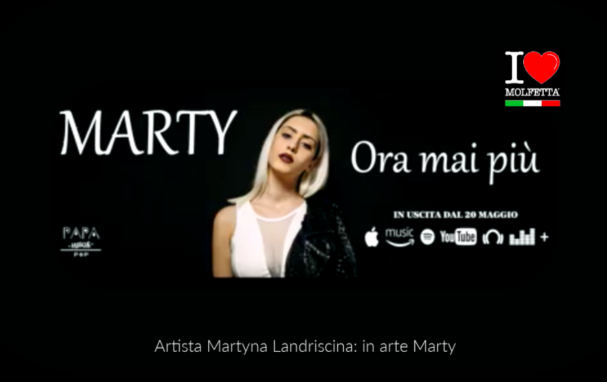 Ora Mai Piu'  e' il nuovo singolo di Martyna Landriscina