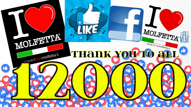 12mila Like on the facebook page I Love Molfetta: thank you!