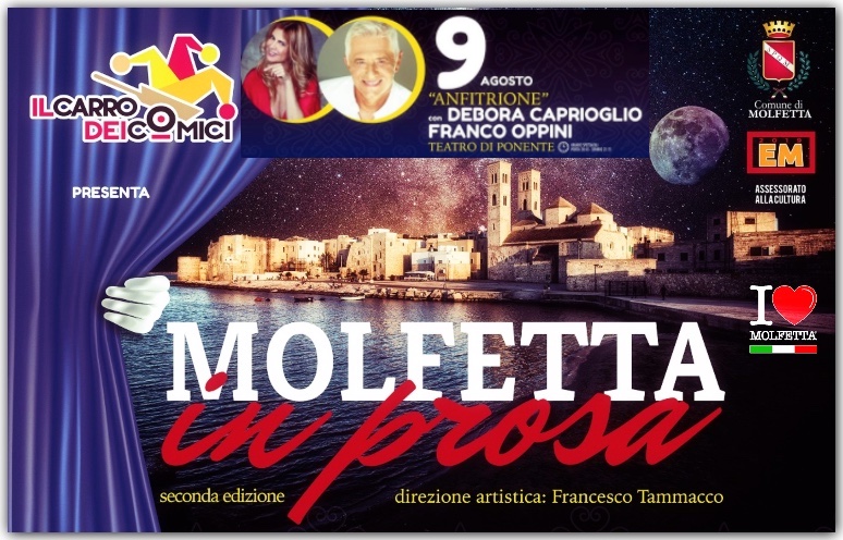 Molfetta in Prosa 2019: Anfitrione 9 agosto