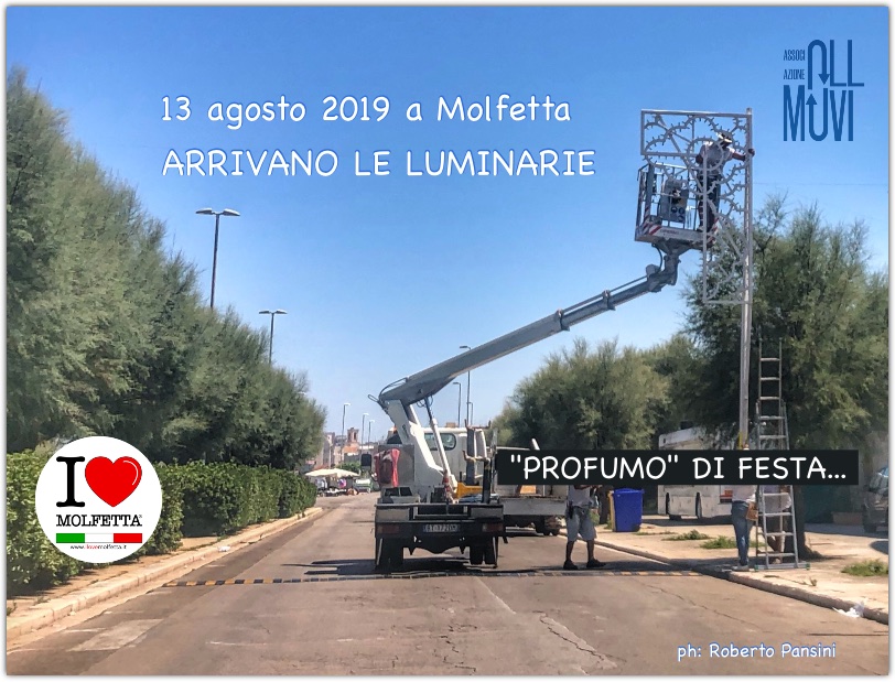 A Molfetta arrivano le luminare: profumo di festa patronale 