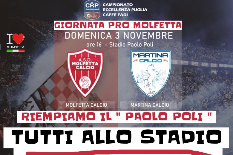 A Molfetta domenica: tutti allo stadio