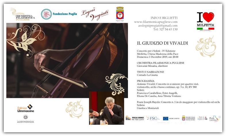 Torna a Molfetta il Concerto per Solisti: il grande Vivaldi