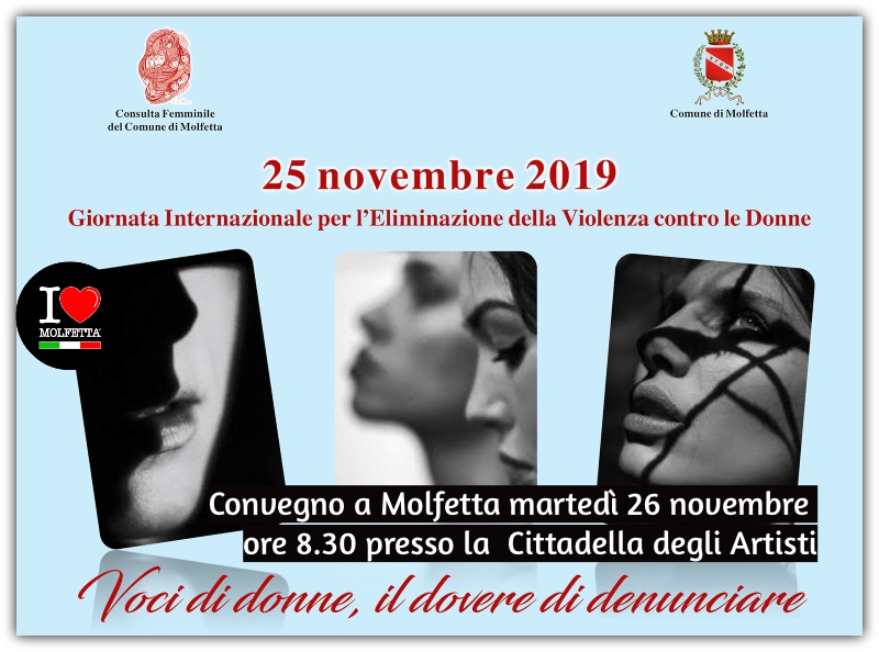 Convegno a Molfetta: Voci di donne, il dovere di denunciare